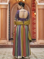 Multicolor Viscose Rayon Readymade Navratri Lehenga Choli